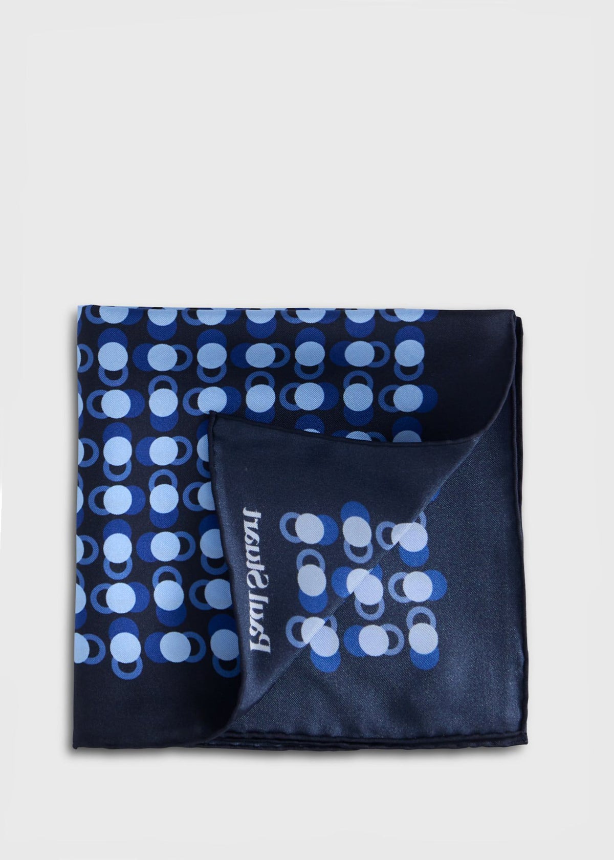 Geometric Dot Print Pocket Square - Paul Stuart Value