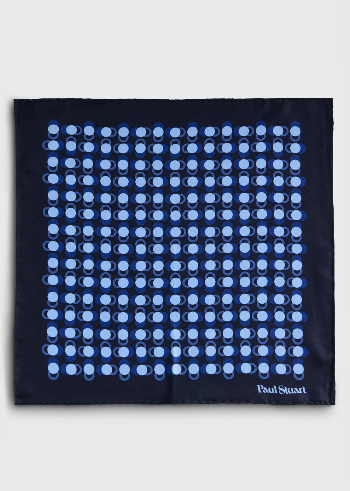 Geometric Dot Print Pocket Square - Paul Stuart Value
