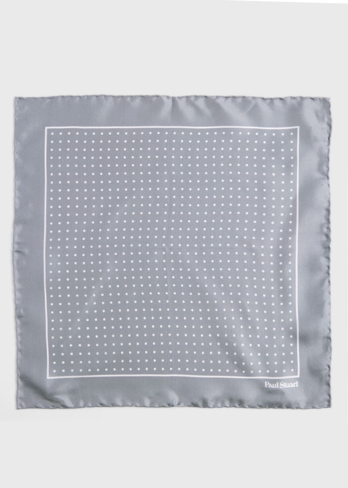 Silk Twill Dot Print Pocket Square - Paul Stuart Classic
