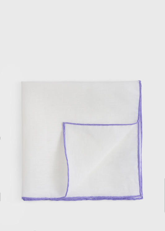 Handkerchief with Contrast Border - Paul Stuart Latest
