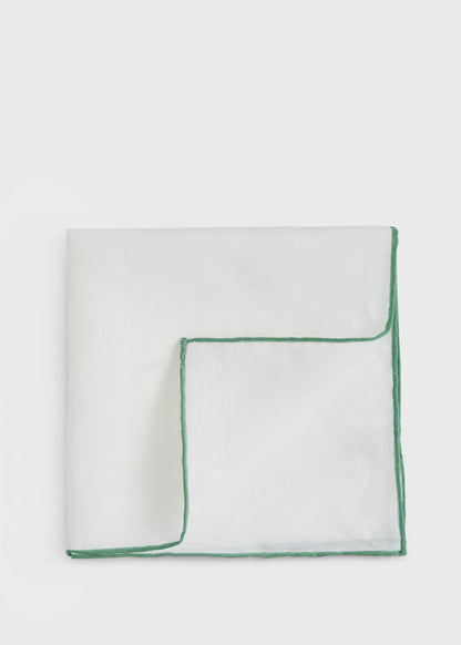 Handkerchief with Contrast Border - Paul Stuart Signature