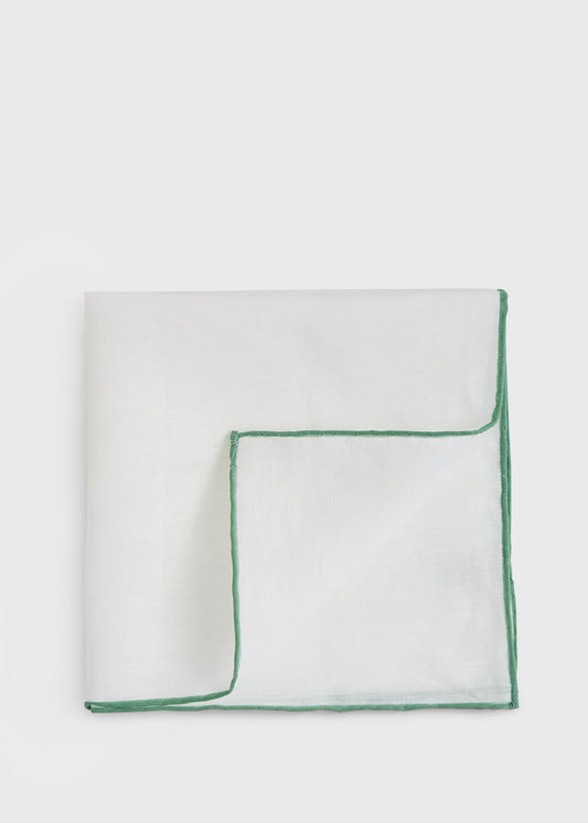Handkerchief with Contrast Border - Paul Stuart Signature