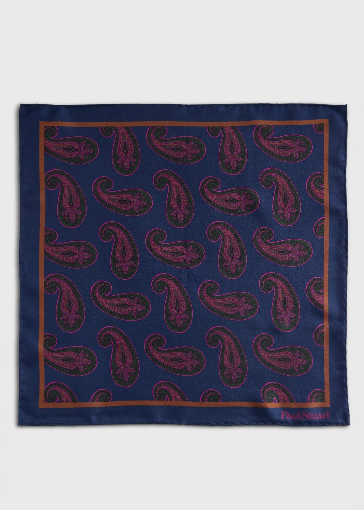 Paisley Print Pocket Square - Paul Stuart Quality