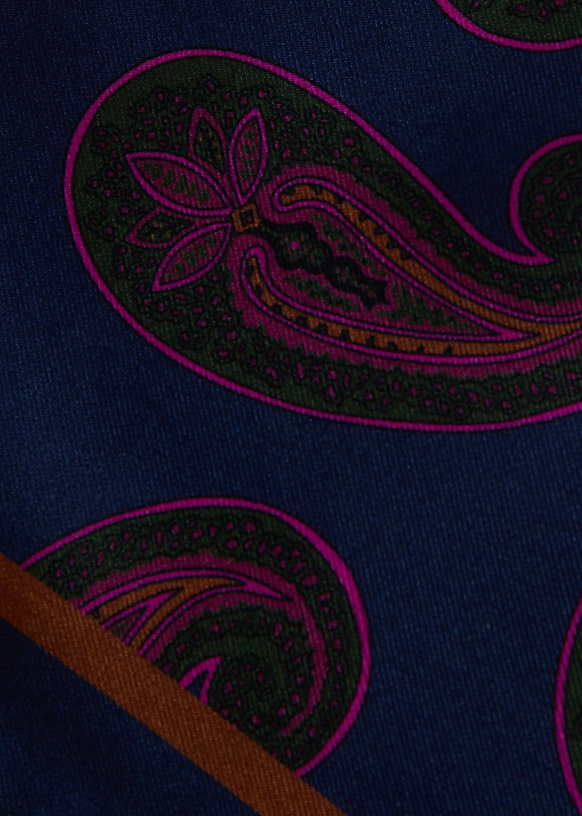 Paisley Print Pocket Square - Paul Stuart Quality