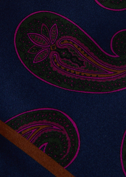 Paisley Print Pocket Square - Paul Stuart Quality