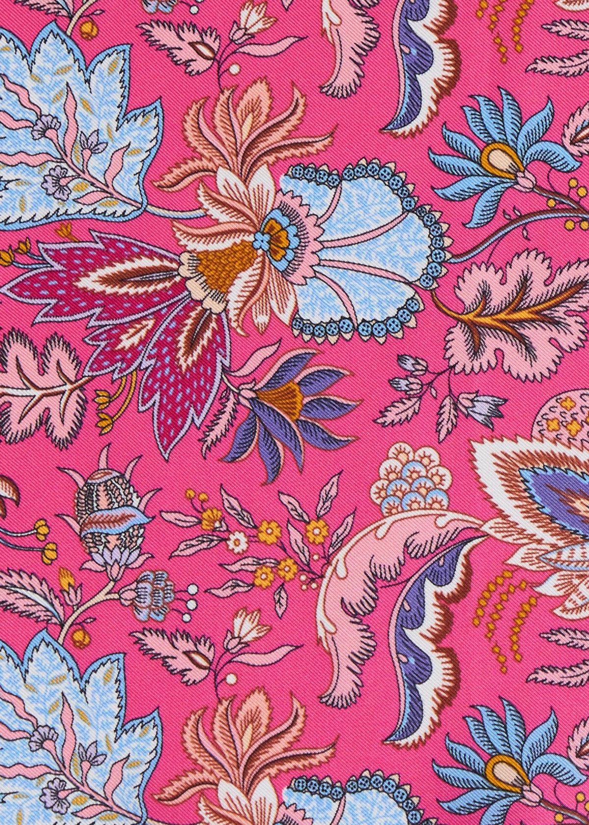Printed Silk Floral Pocket Square - Paul Stuart Premium