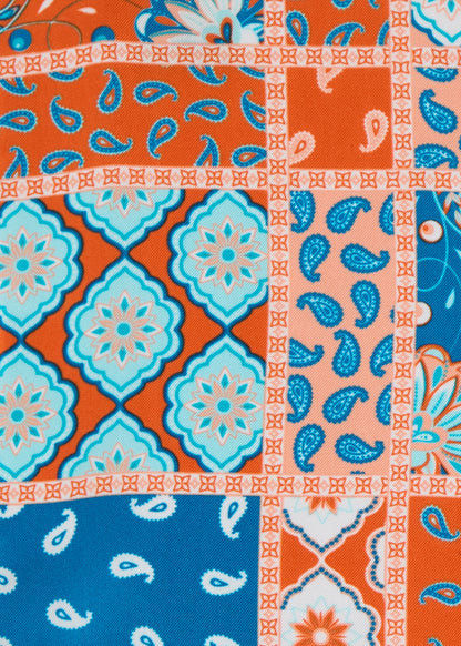 Printed Silk Patchwork Pocket Square - Paul Stuart Premium