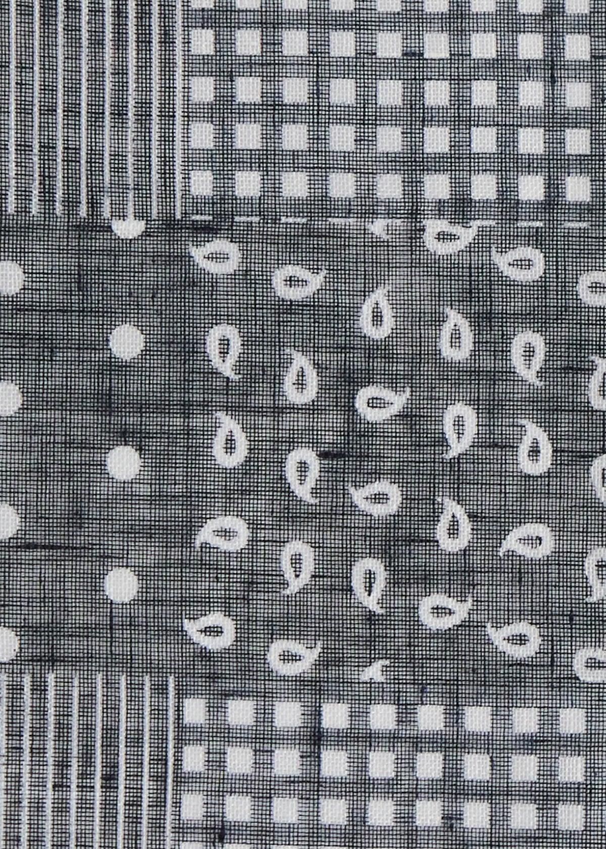 Linen Tonal Patchwork Pocket Square - Paul Stuart Premium