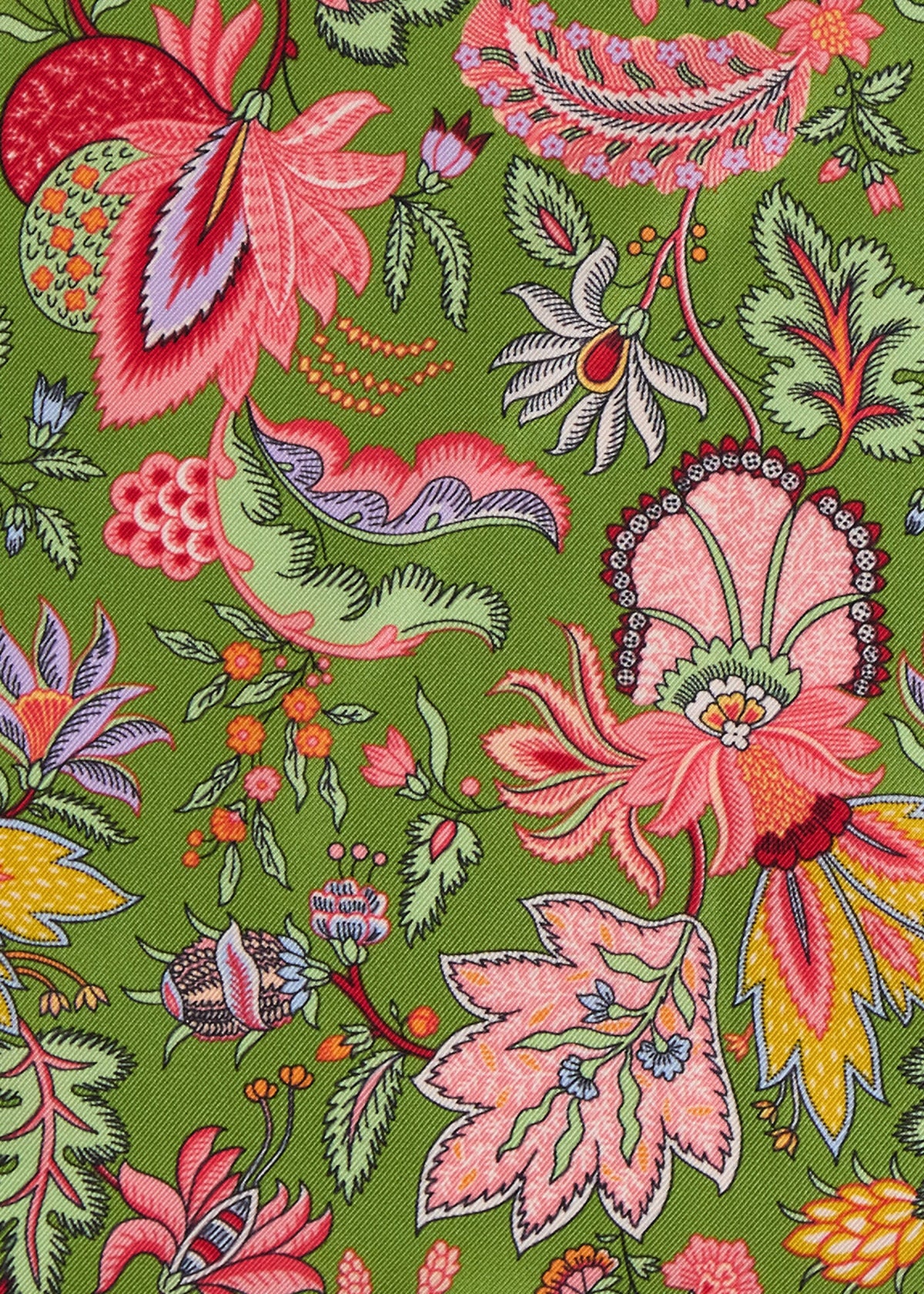 Printed Silk Floral Pocket Square - Paul Stuart Great Value
