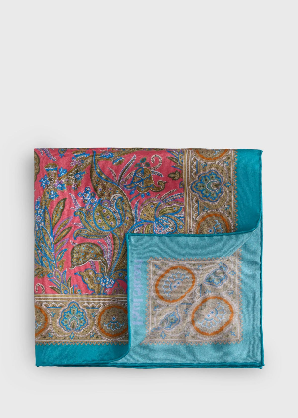 Silk Paisley Pocket Square - Paul Stuart Trending
