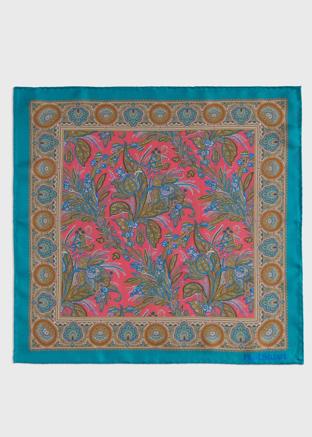 Silk Paisley Pocket Square - Paul Stuart Trending