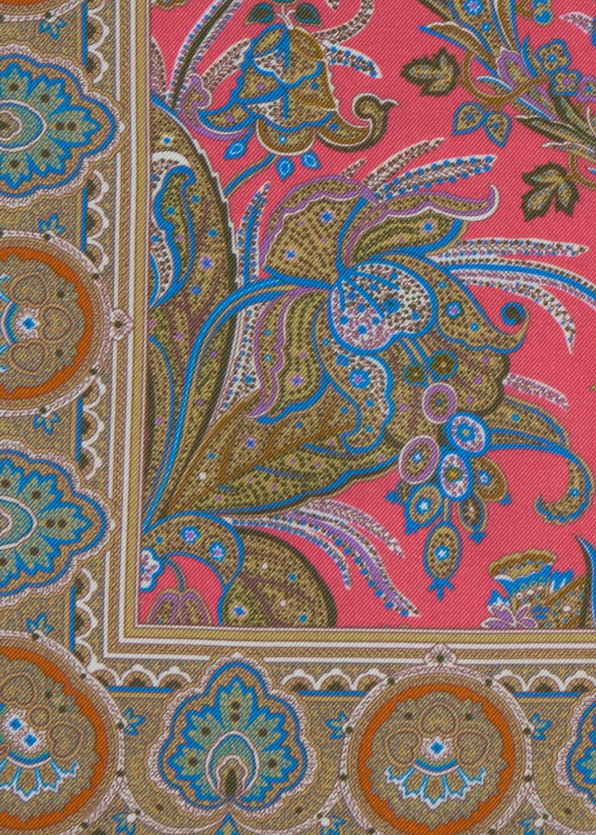 Silk Paisley Pocket Square - Paul Stuart Trending