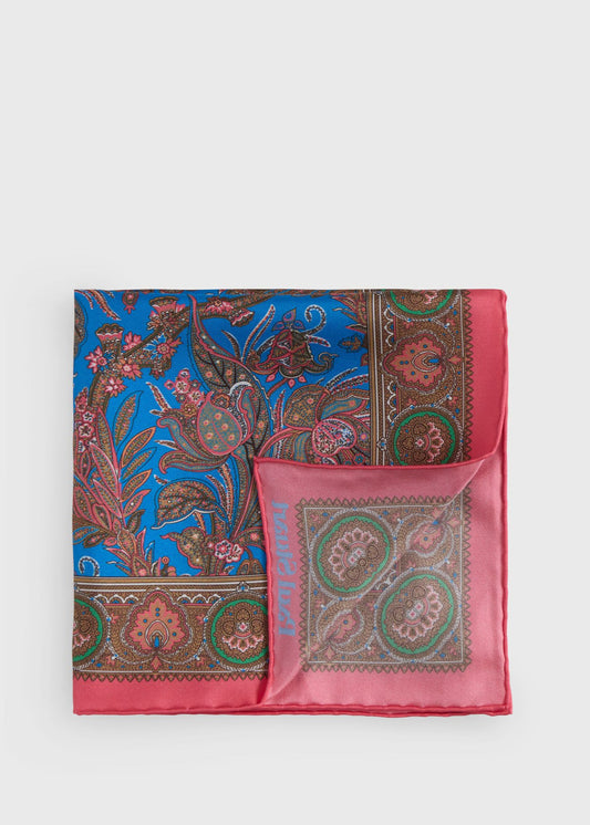Silk Paisley Pocket Square - Paul Stuart Trending
