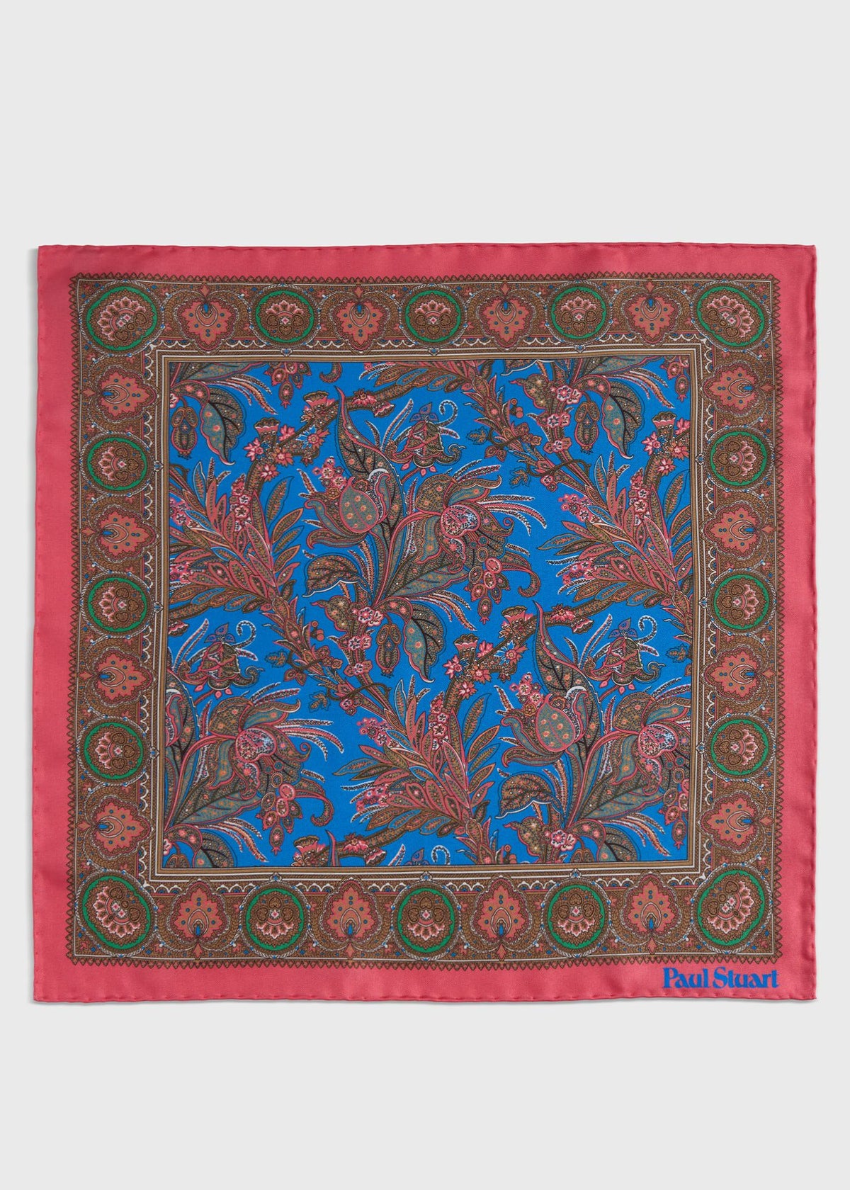 Silk Paisley Pocket Square - Paul Stuart Trending