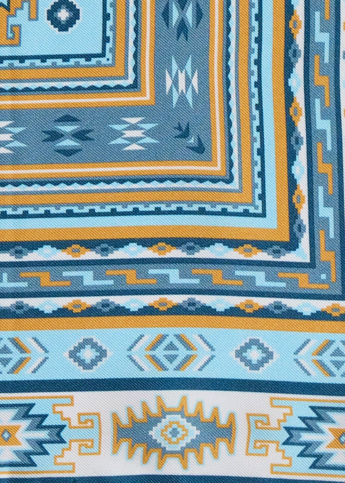 Printed Silk Pattern Pocket Square - Paul Stuart Featured