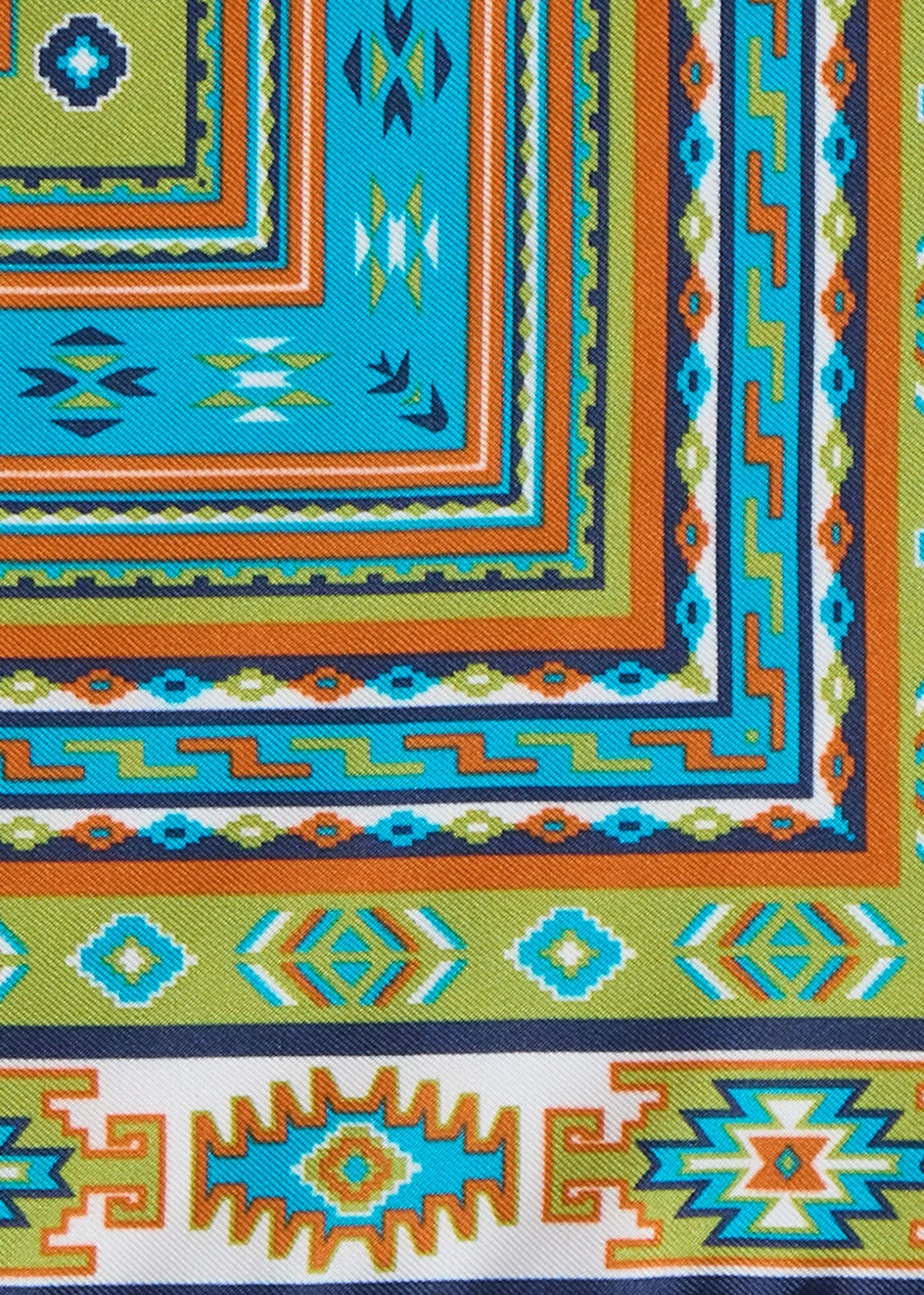 Printed Silk Pattern Pocket Square - Paul Stuart Everyday