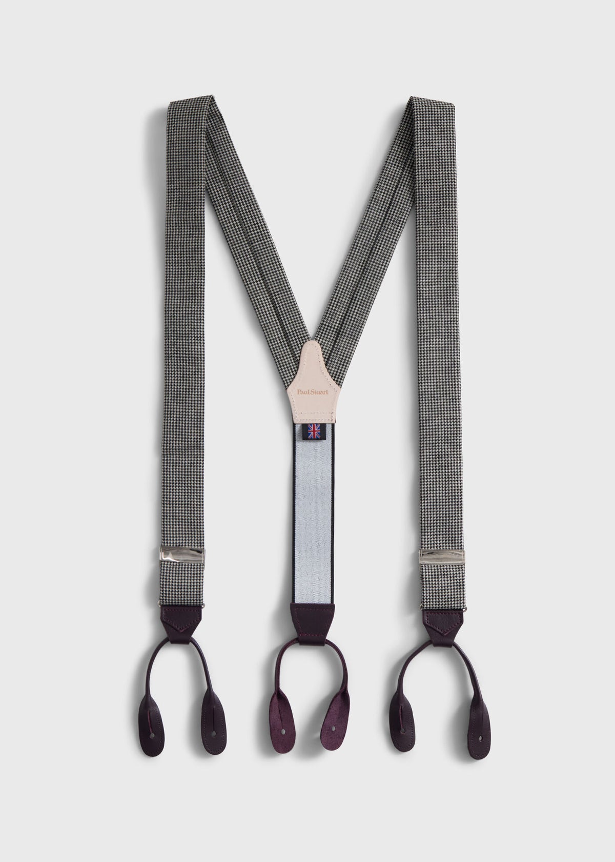 Houndstooth Suspenders - Paul Stuart Deals