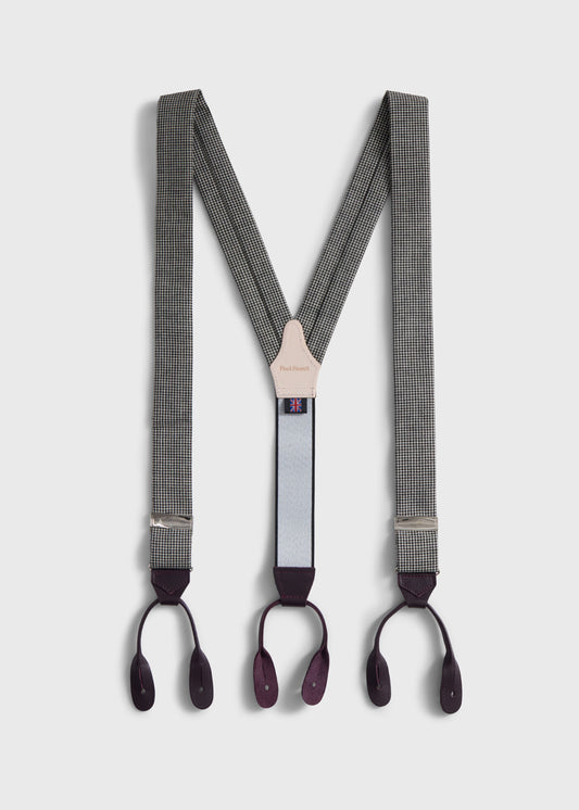 Houndstooth Suspenders - Paul Stuart Deals