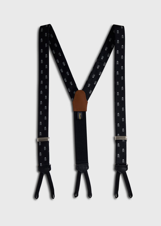 Skull & Bone Formal Suspenders - Paul Stuart Great Value