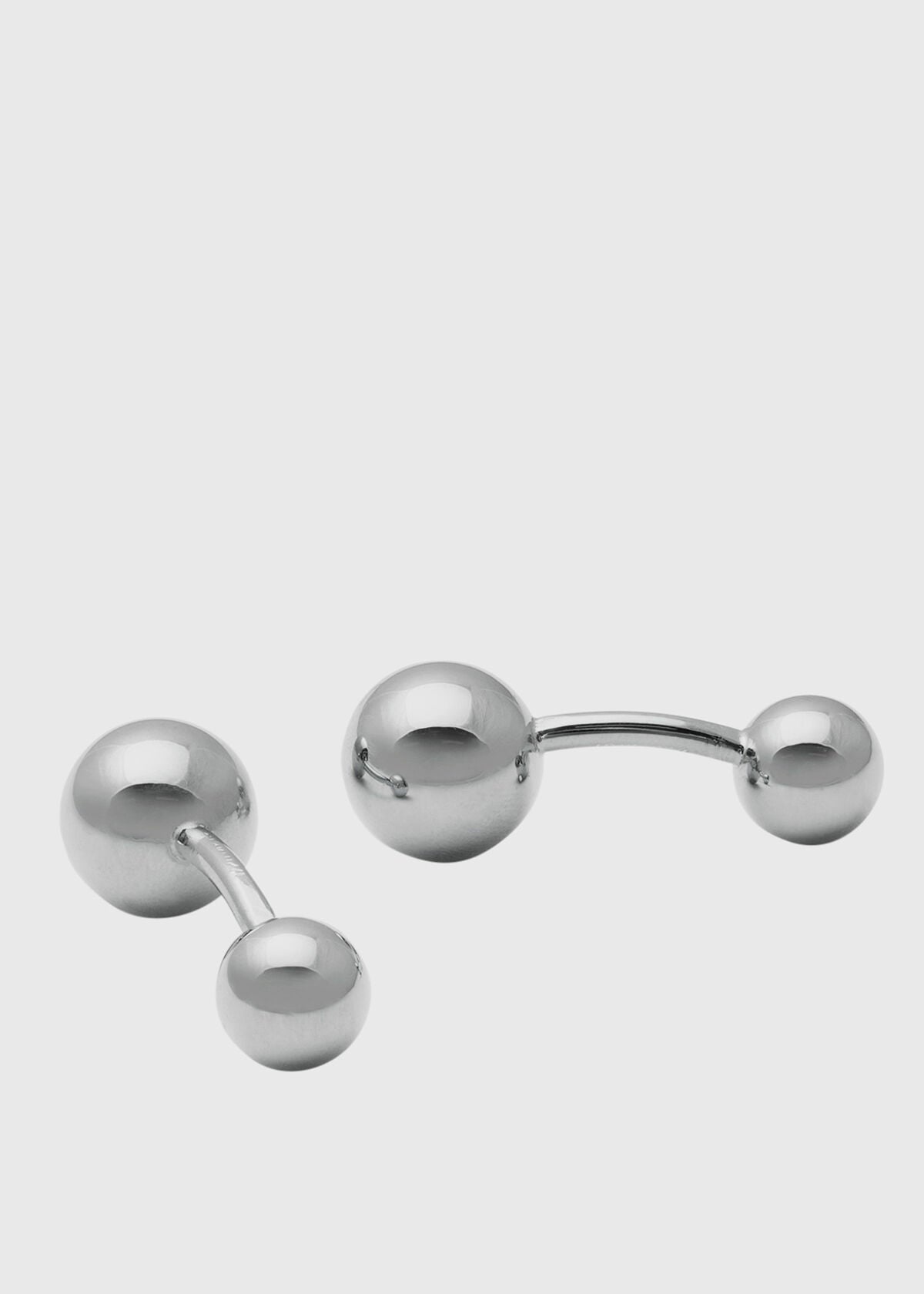 Sterling Silver Ball Cufflinks - Paul Stuart New