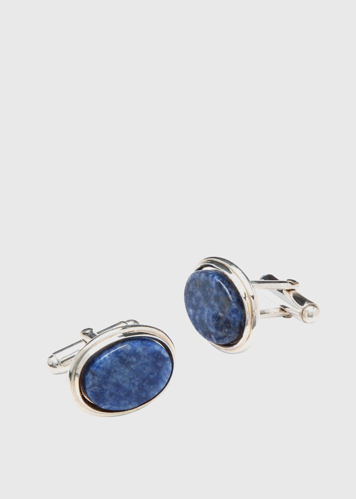 Cufflinks with Oval Sodalite - Paul Stuart New