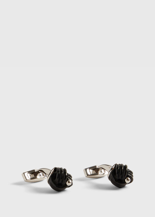 Sterling Silver with Black Onyx Carved Knot - Paul Stuart Best Seller