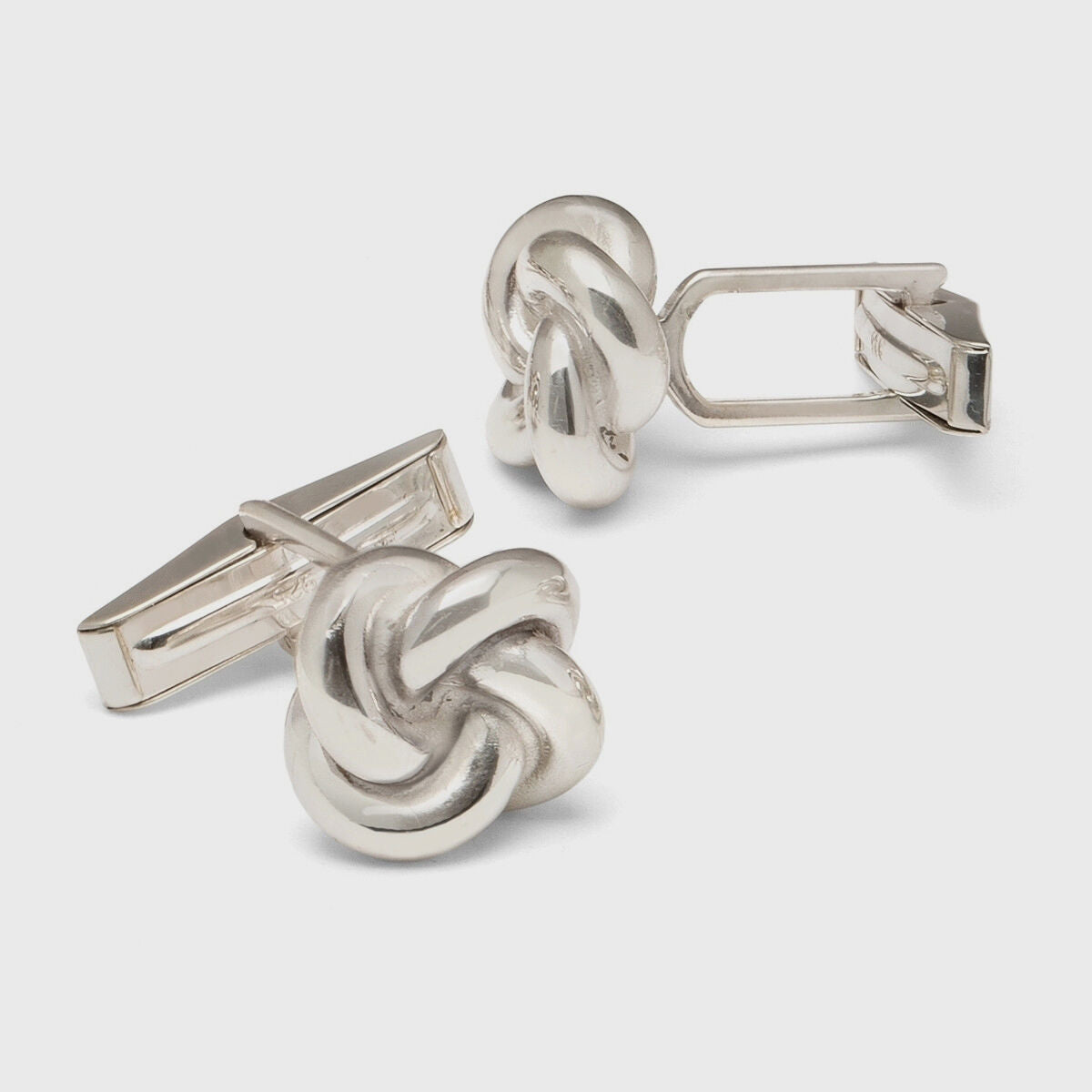 Gold Plated Sterling Silver Knot Cufflink & Stud Set - Paul Stuart Signature