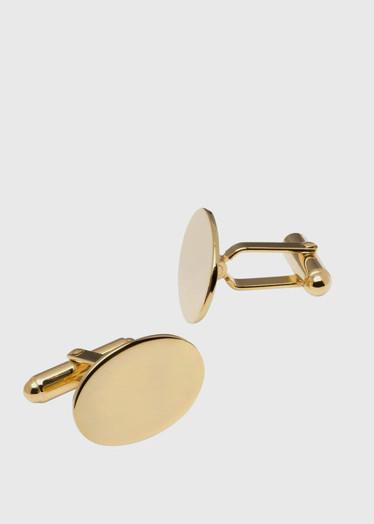 Gold Vermeil Oval Cufflinks - Paul Stuart Sale