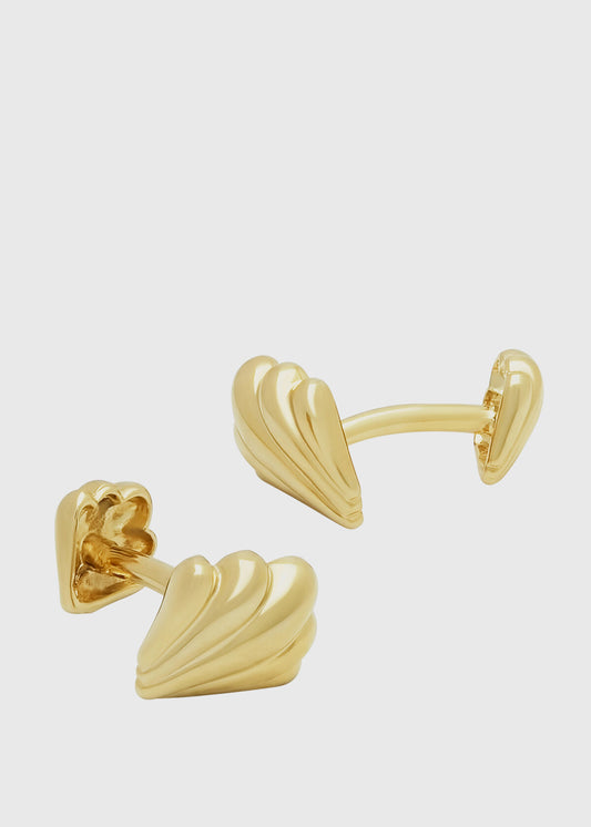 Gold Double Shell Cufflinks - Paul Stuart Discount