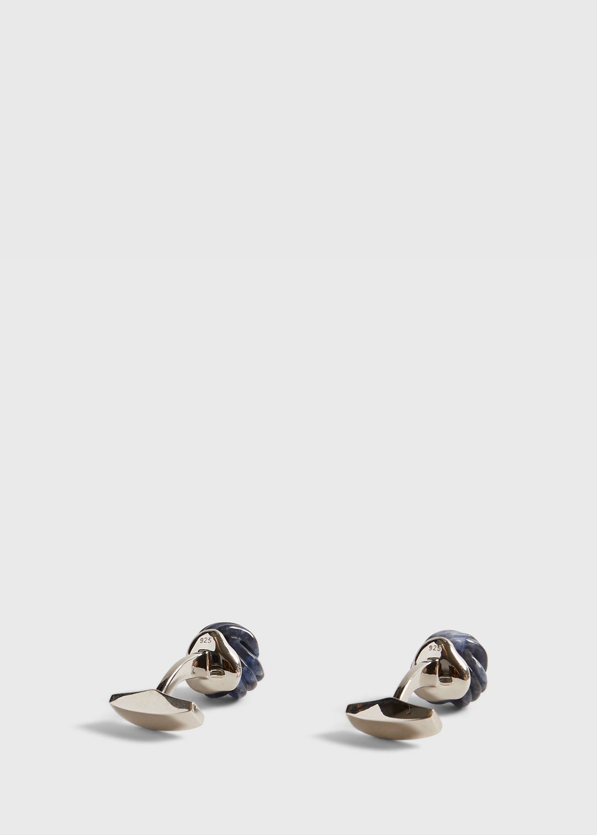 Sterling Silver with Sodalite Carved Knot Cufflinks - Paul Stuart Value