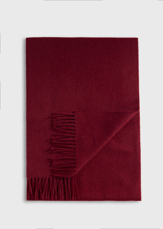 Cashmere Scarf with Man on the Fence Logo - Paul Stuart Signature
