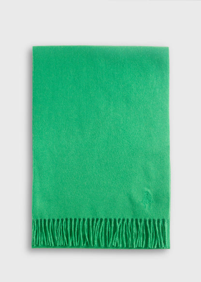 Cashmere Scarf with Man on the Fence Logo - Paul Stuart Quality