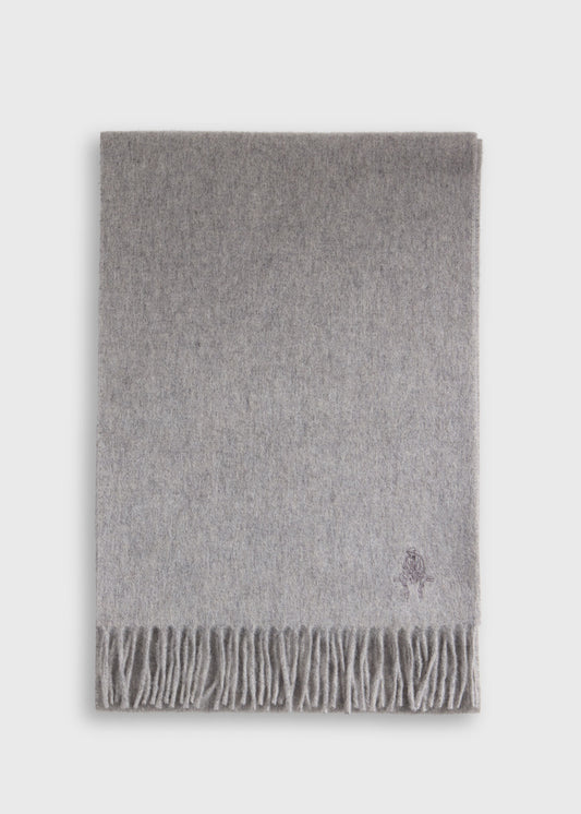 Cashmere Scarf with Man on the Fence Logo - Paul Stuart Popular