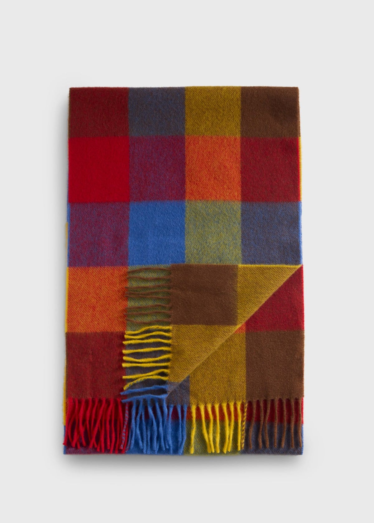 Woven Cashmere Buffalo Check Scarf - Paul Stuart Featured