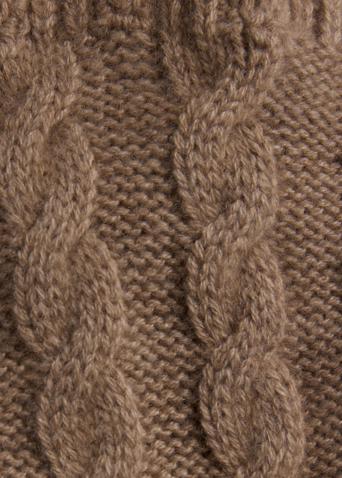 Suede & Cashmere Cable Knit Glove - Paul Stuart New