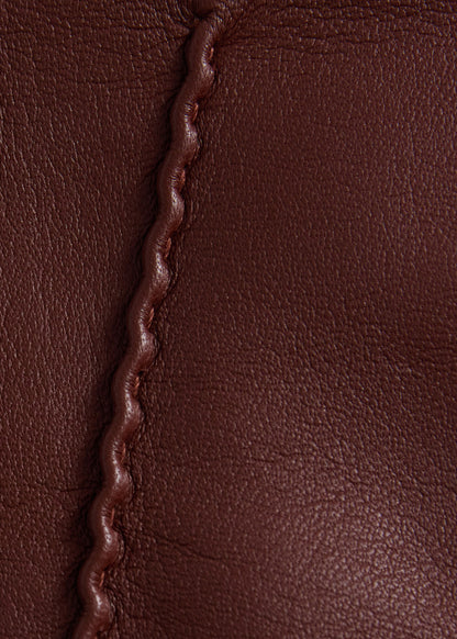 Leather Saddle Stitch Glove - Paul Stuart Discount