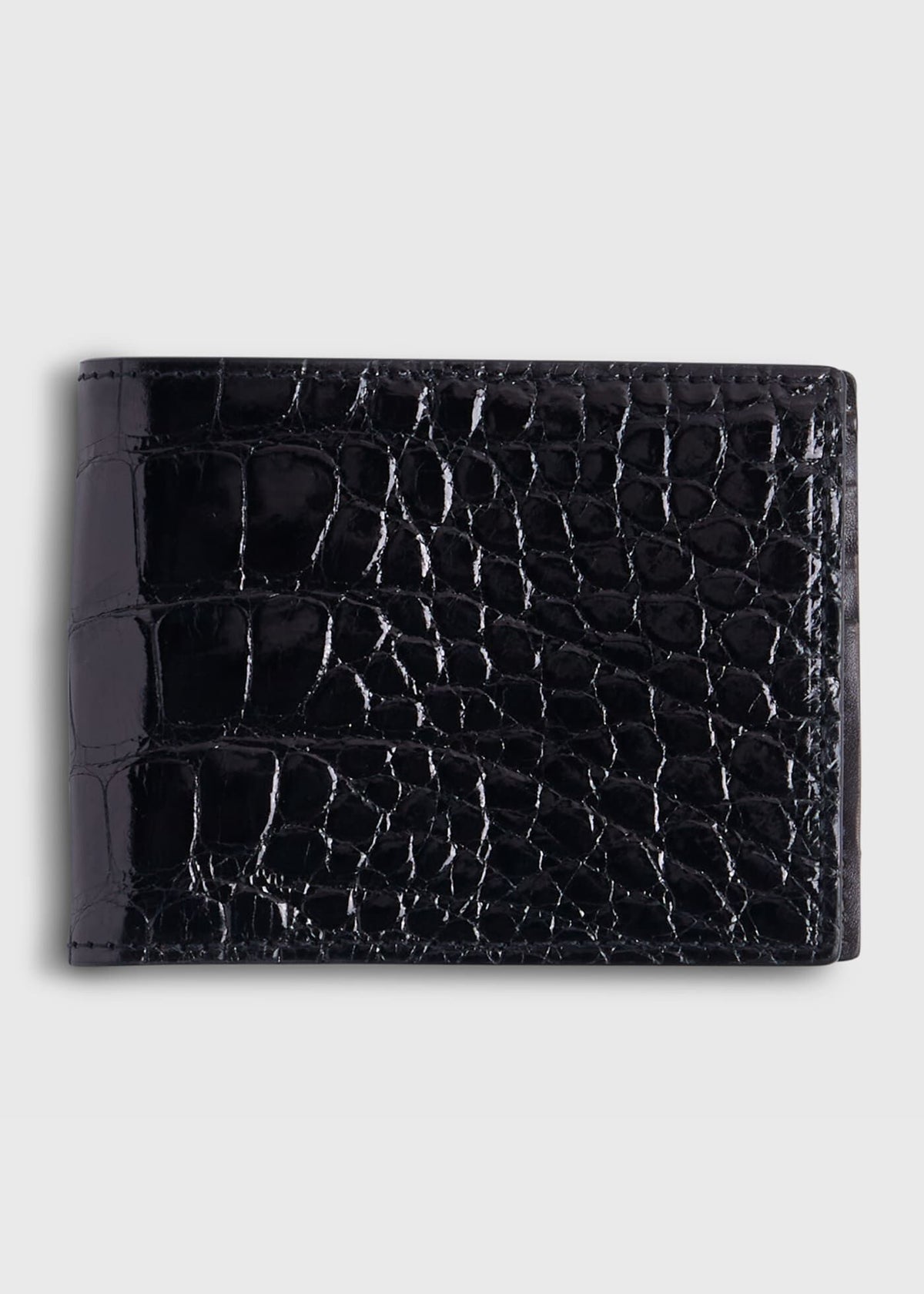 Glazed Alligator Slim Billfold Wallet - Paul Stuart Discount