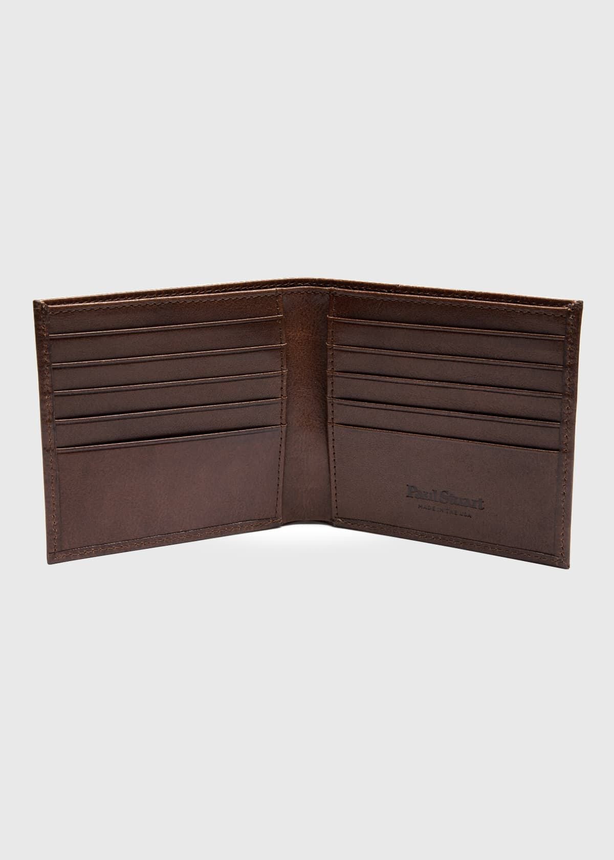 Vachetta Leather Hipster Wallet - Paul Stuart Smart Buy