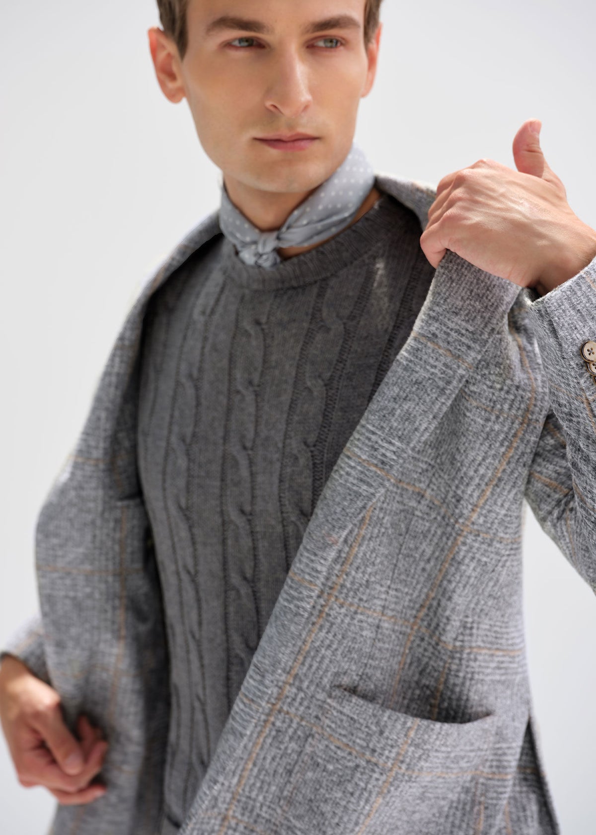 Jersey Plaid Soft Jacket - Paul Stuart Sale