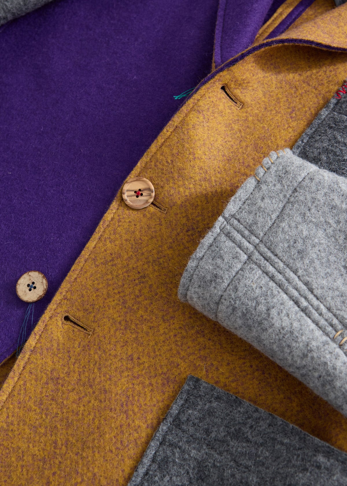 Colorblock Raw Edge Jacket - Paul Stuart Sale