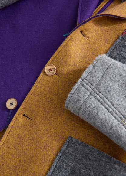 Colorblock Raw Edge Jacket - Paul Stuart Sale