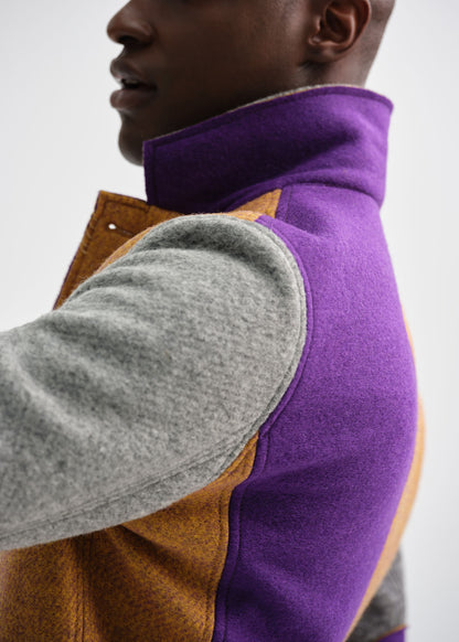 Colorblock Raw Edge Jacket - Paul Stuart Sale