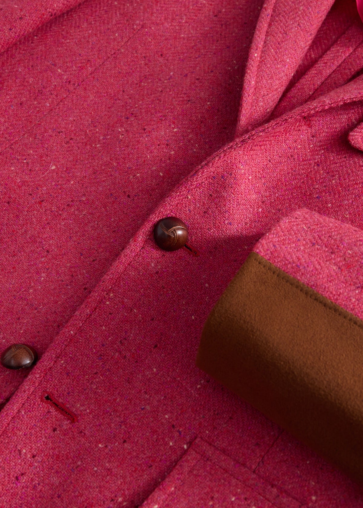 Tweed Jacket with Suede Finishing - Paul Stuart Exclusive