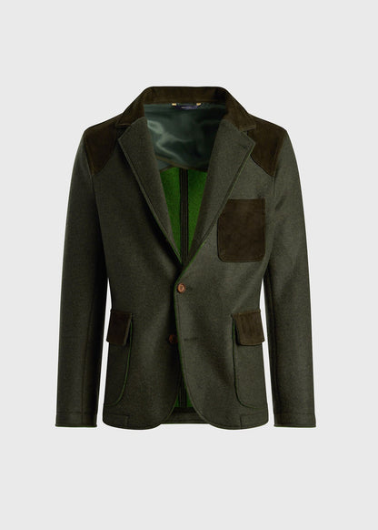 Wool Jacket with Suede Details - Paul Stuart Smart Buy