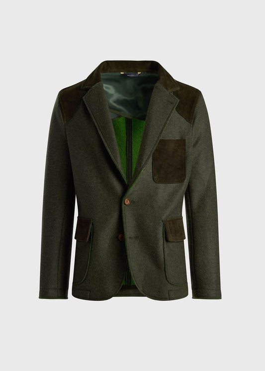 Wool Jacket with Suede Details - Paul Stuart Smart Buy