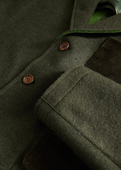 Wool Jacket with Suede Details - Paul Stuart Smart Buy