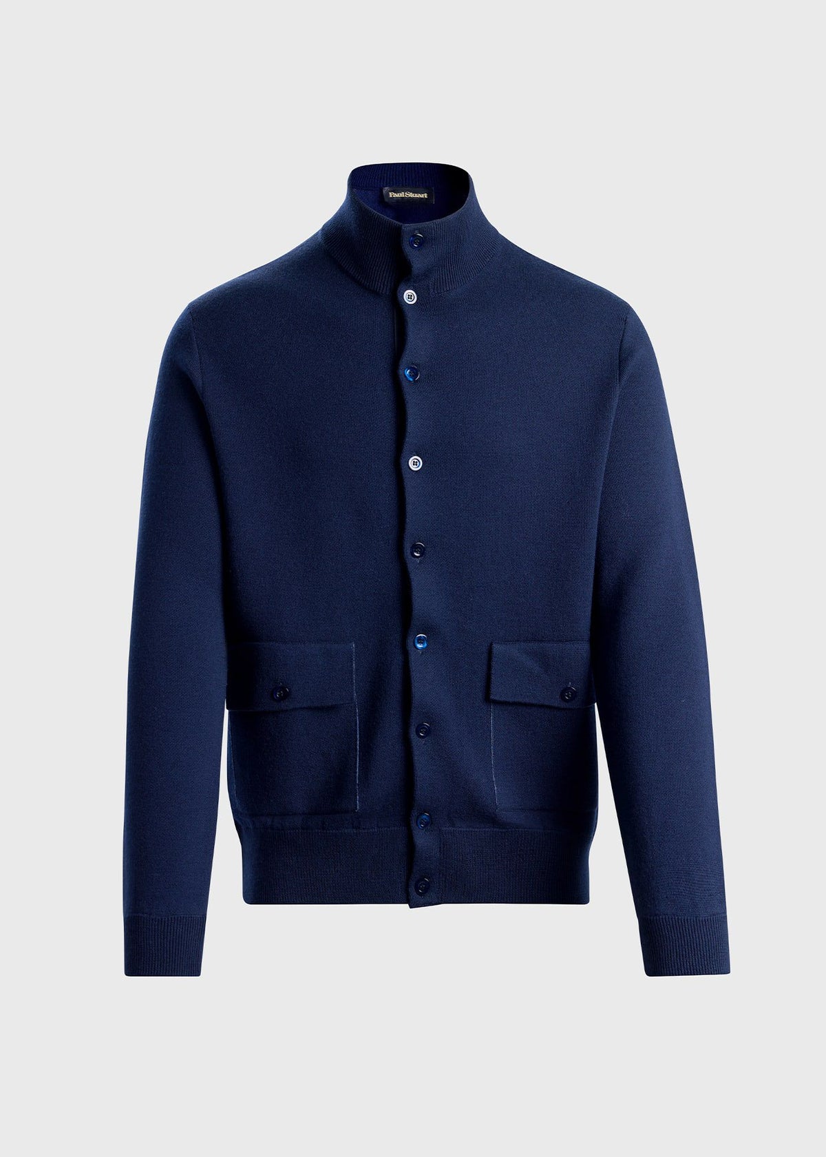 Merino Wool Blouson Cardigan - Paul Stuart Special Offer