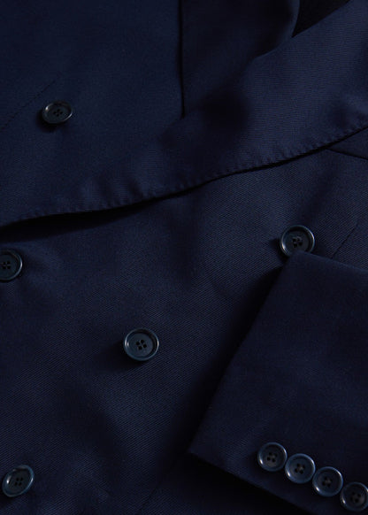 Wool Twill Double Breasted Suit - Paul Stuart Discount