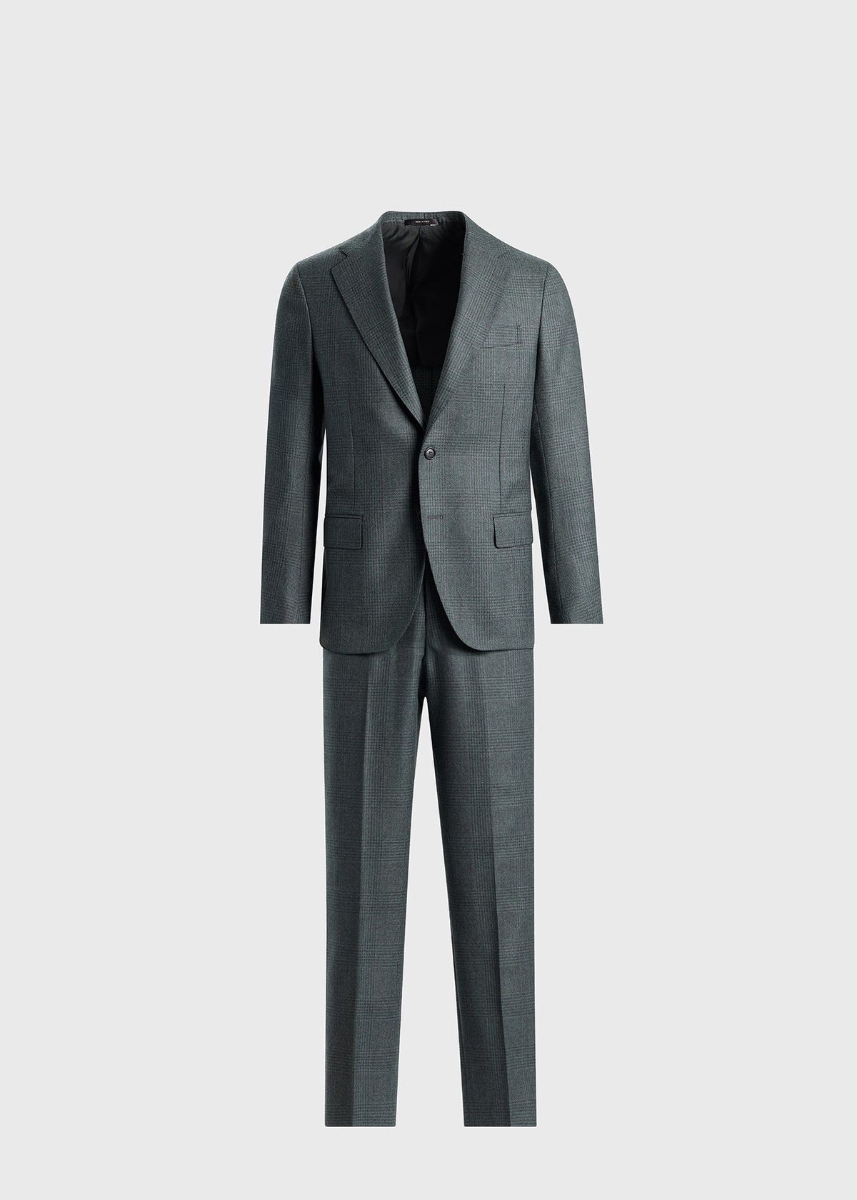 Sage Tonal Plaid Flannel Suit - Paul Stuart Great Value