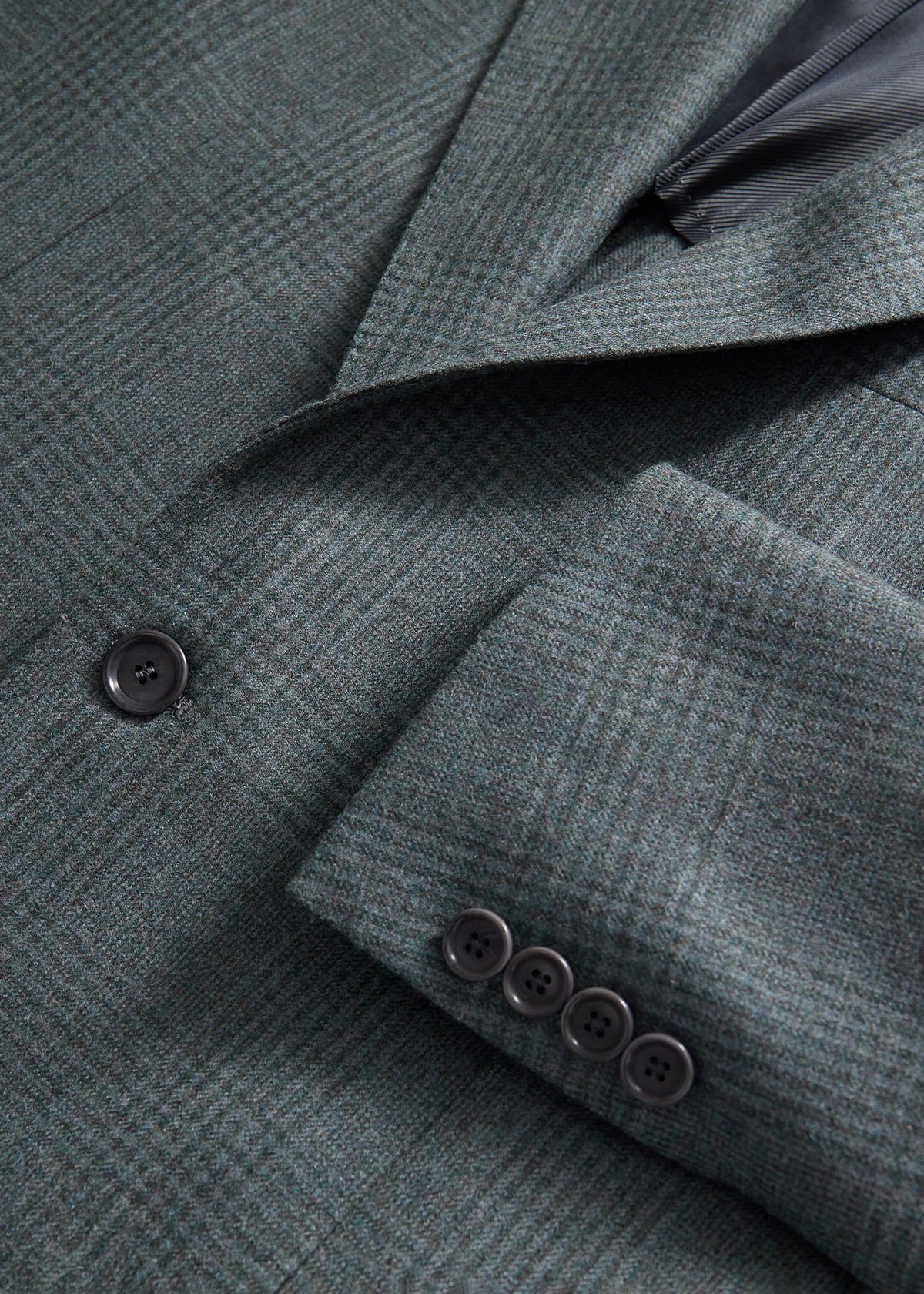 Sage Tonal Plaid Flannel Suit - Paul Stuart Great Value